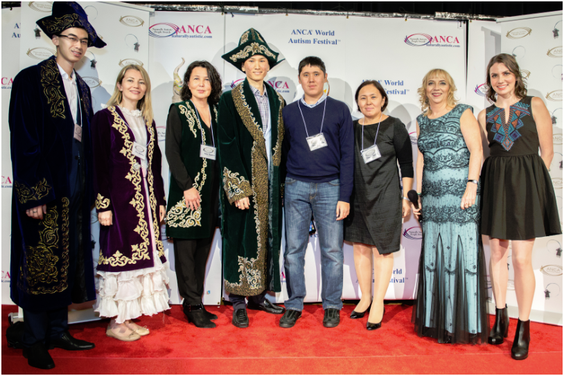 media wall Kazakhstan dress